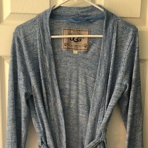 UGG Slub Knit Robe in Smooth Blue